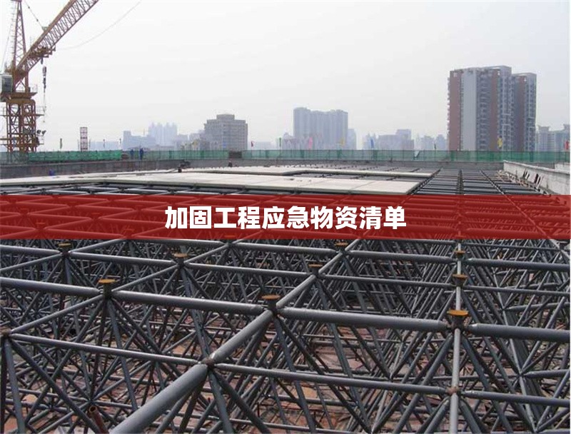 加固工程應(yīng)急物資清單