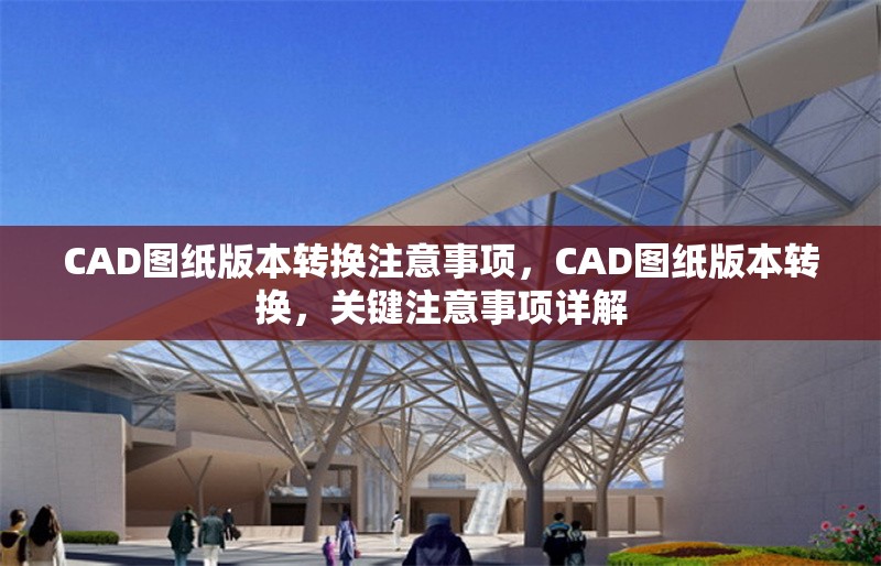 CAD圖紙版本轉(zhuǎn)換注意事項，CAD圖紙版本轉(zhuǎn)換，關(guān)鍵注意事項詳解 行業(yè)新聞 第1張