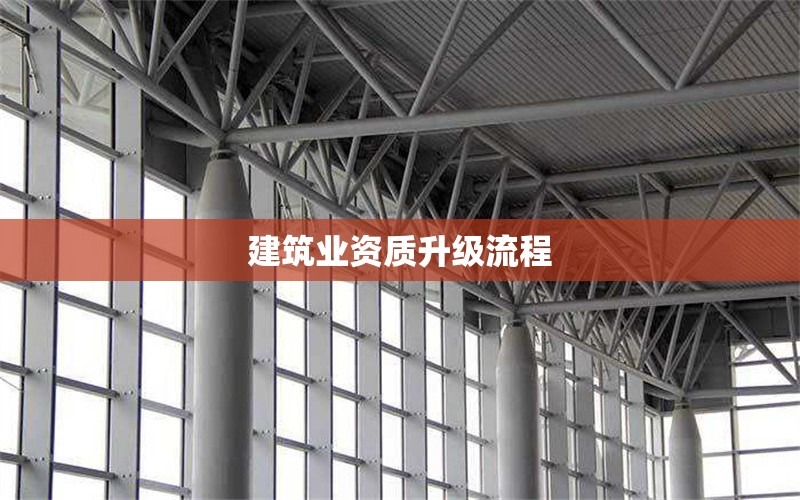 建筑業(yè)資質(zhì)升級(jí)流程