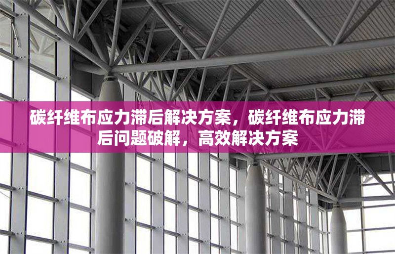 碳纖維布應力滯后解決方案，碳纖維布應力滯后問題破解，高效解決方案 行業(yè)新聞 第6張