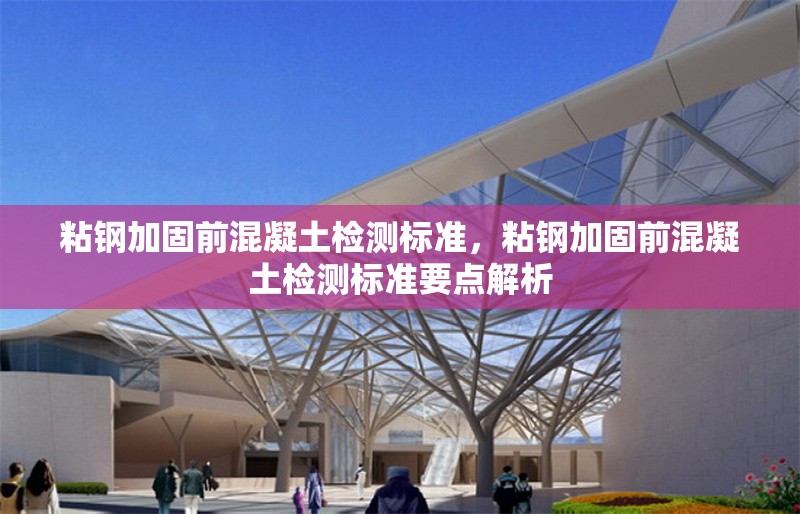 粘鋼加固前混凝土檢測標準，粘鋼加固前混凝土檢測標準要點解析 行業(yè)新聞 第6張