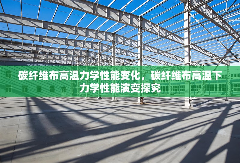 碳纖維布高溫力學性能變化，碳纖維布高溫下力學性能演變探究 行業(yè)新聞 第6張