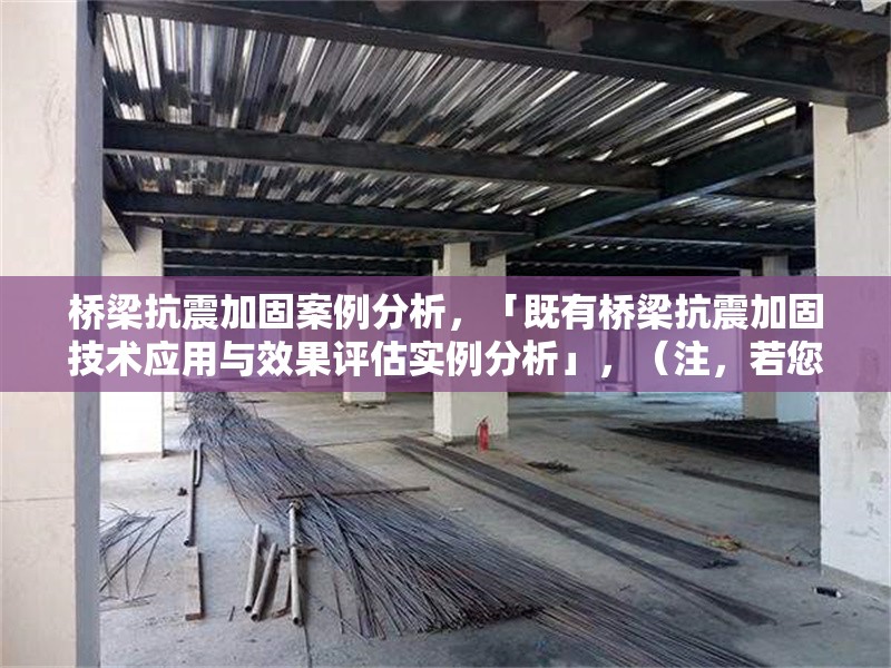 橋梁抗震加固案例分析，「既有橋梁抗震加固技術(shù)應(yīng)用與效果評(píng)估實(shí)例分析」，（注，若您有具體案例方向或偏好，可補(bǔ)充關(guān)鍵詞如某類型橋梁/某地區(qū)/某工藝等，我可進(jìn)一步調(diào)整標(biāo)題精準(zhǔn)度。）