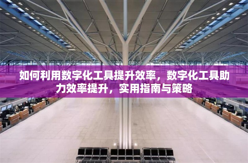如何利用數(shù)字化工具提升效率，數(shù)字化工具助力效率提升，實(shí)用指南與策略