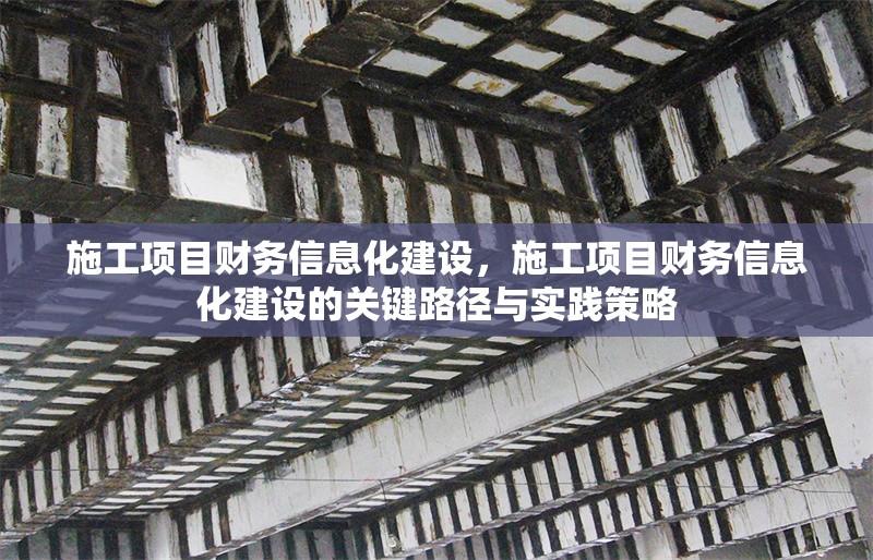 施工項(xiàng)目財(cái)務(wù)信息化建設(shè)，施工項(xiàng)目財(cái)務(wù)信息化建設(shè)的關(guān)鍵路徑與實(shí)踐策略