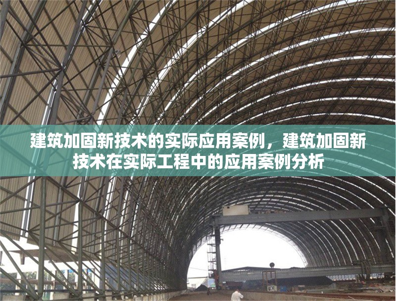 建筑加固新技術的實際應用案例，建筑加固新技術在實際工程中的應用案例分析