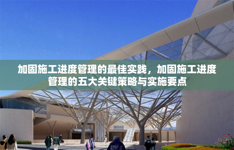 加固施工進(jìn)度管理的最佳實(shí)踐，加固施工進(jìn)度管理的五大關(guān)鍵策略與實(shí)施要點(diǎn)